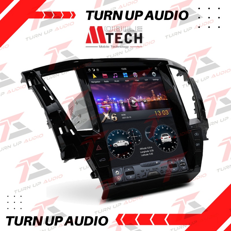 Head Unit Android TESLA MTECH PNP OEM MITSUBISHI PAJERO SPORT 2021+