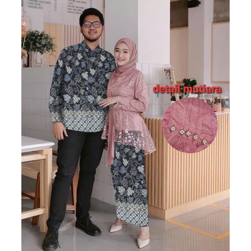 JC/ZR cp shinta / Couple Batik Premium / Couple Brukat  batik terbaru / Baju pasangan Kondangan