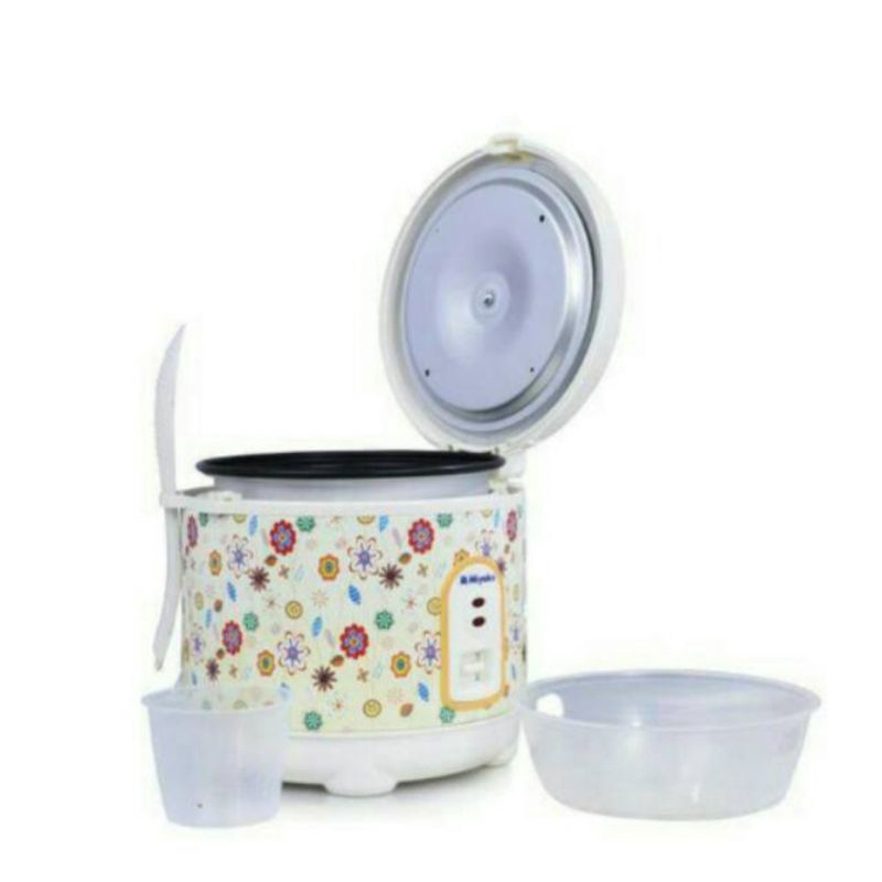 MEGICOM/PENANAK NASI MINYAKO MCM 609 KAPASITAS 0,6 LITER / RICE COOKER MINI. ori bergaransi