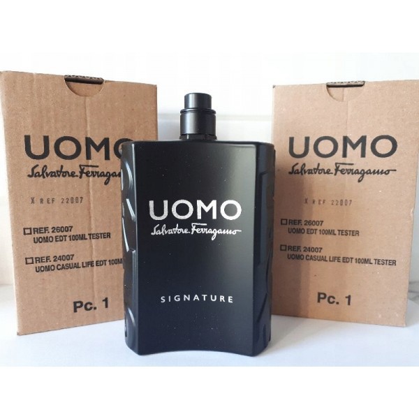 SALVATORE FERRAGAMO UOMO SIGNATURE TESTER TANPA TUTUP LENGKAP BOX