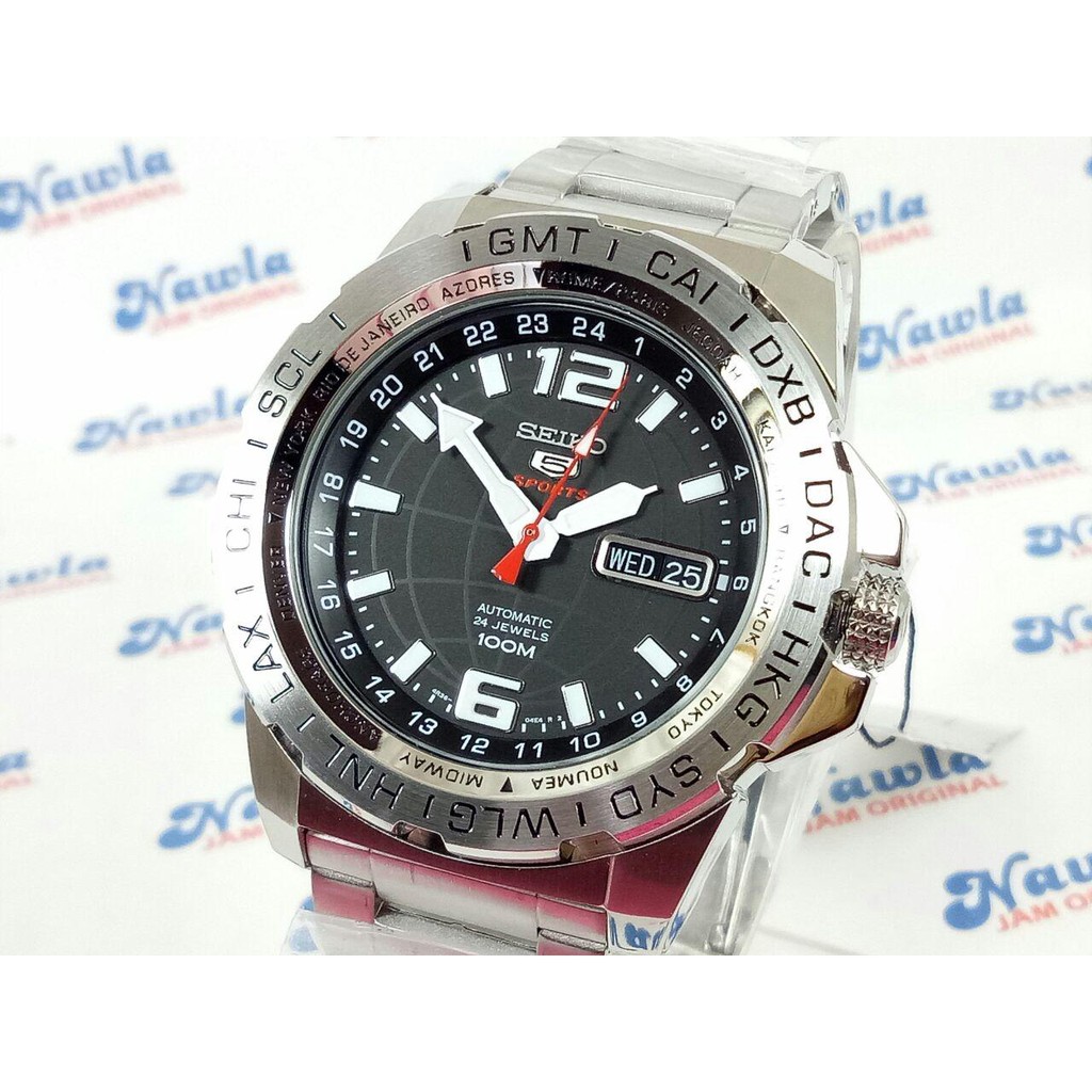 Seiko 5 Sports SRP683K1 Automatic Black Dial - Jam Tangan Pria SRP683