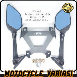 Breket spion ADV dan Spion R25 paket Breket Dudukan Spion R25 Motor  Honda ADV 150