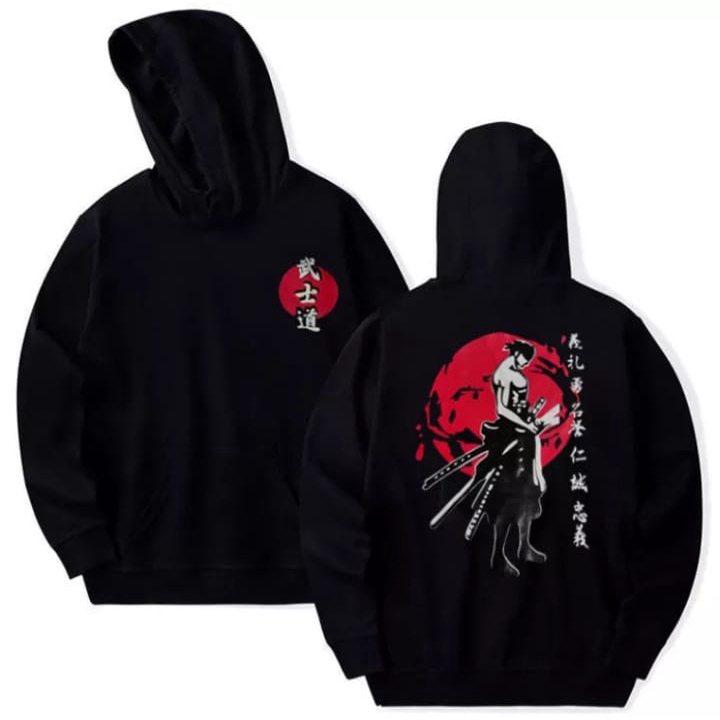 Sasuke.id - Sweater Hoodie Motif jepang / Hoodie Samurai Jepang / Hoodie Anime Jepang / Jaket Pria Terbaru 2021 Keren Gaya basic