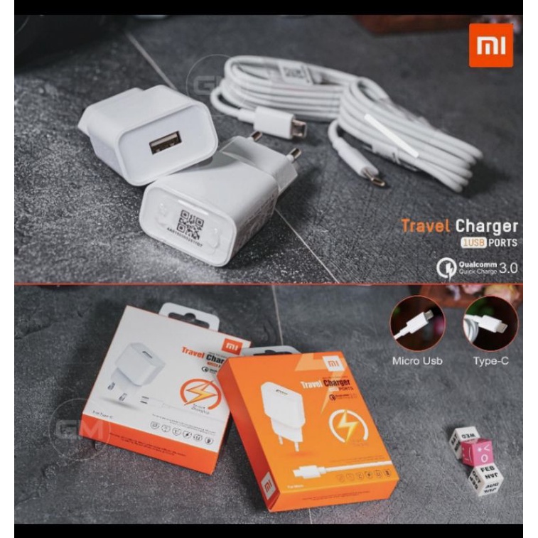 Travel Charger Quallcome 3.0 Quick Charge Xiaomi 27.5w Original Fast Charging