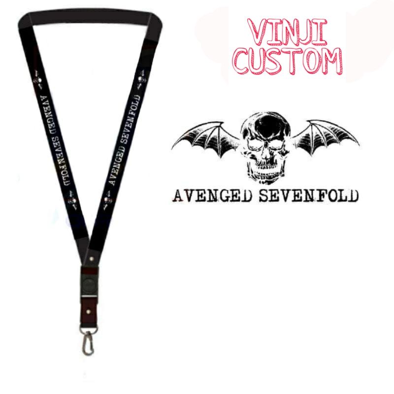 

Lanyard AVENGED SEVENFOLD tali lanyard BAND gantungan kunci name tag id card kartu nama / tali lanyard gantungan leher