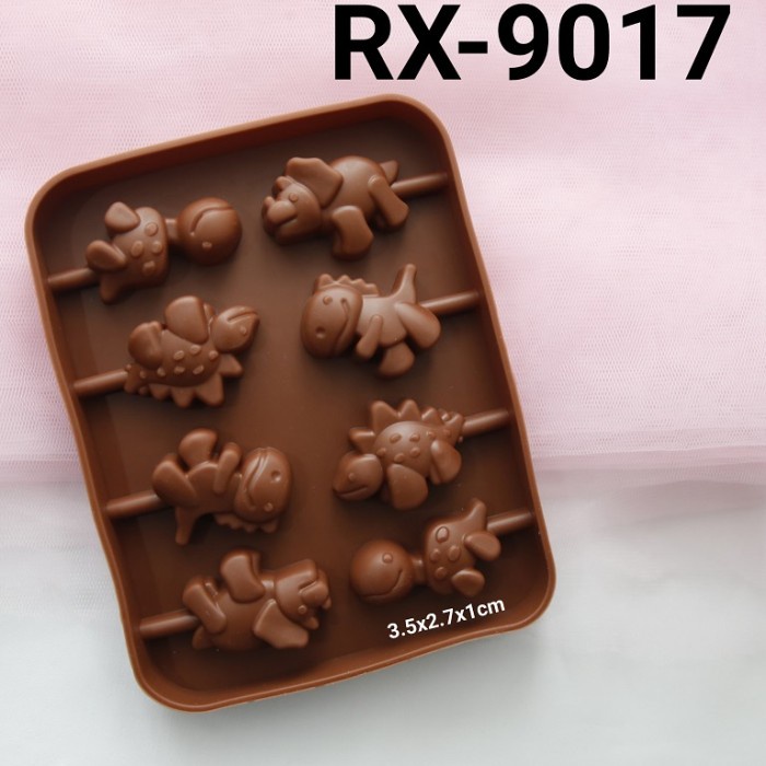 

RX-9017 CETAKAN SILIKON PUDDING FONDANT COKLAT LOLIPOP DINOSAURUS GRATIS ONGKIR