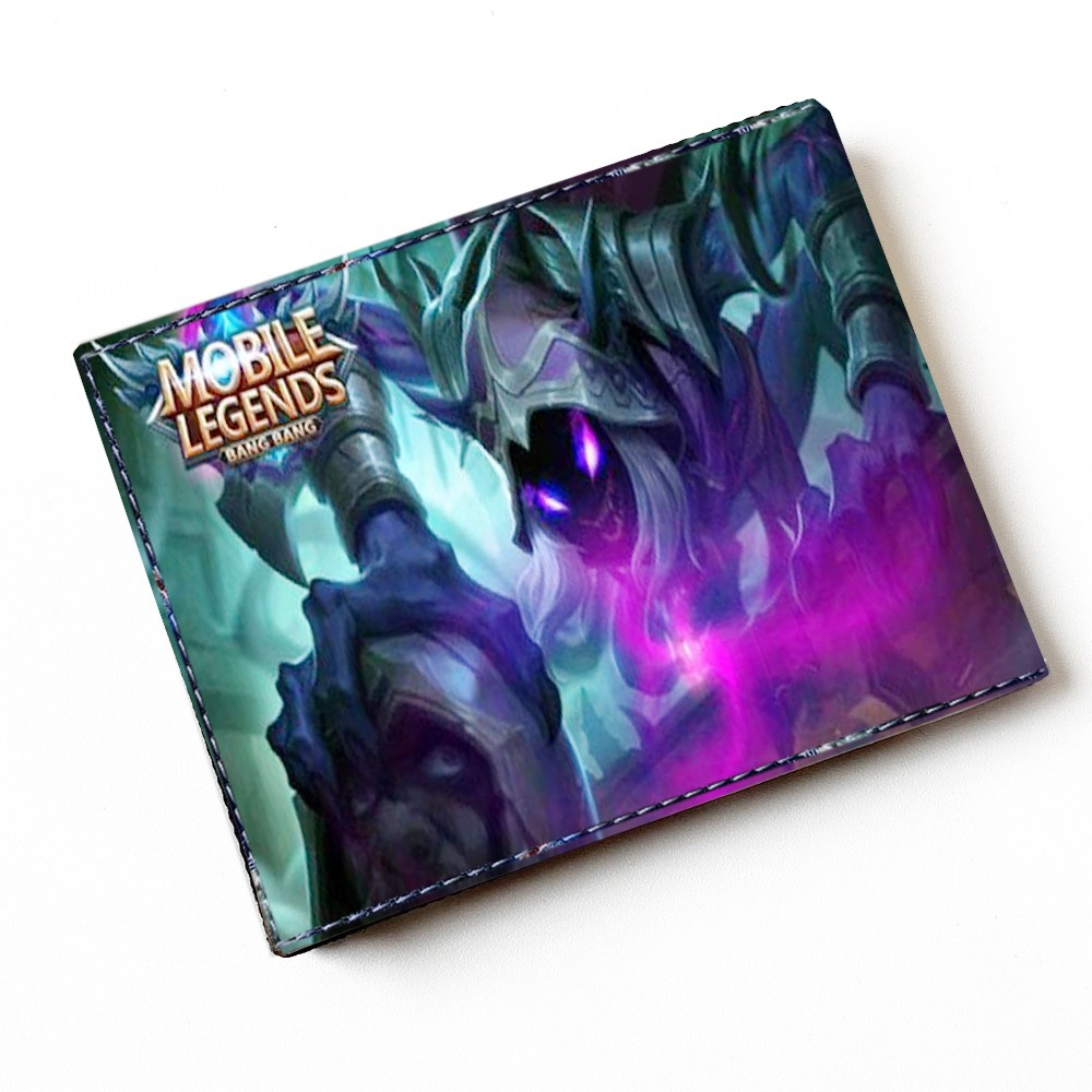 Free Shipping! Dompet Anak Gambar Mobile legend Dompet Anak Laki Laki Gamers Dompet Kulit Pendek+Box