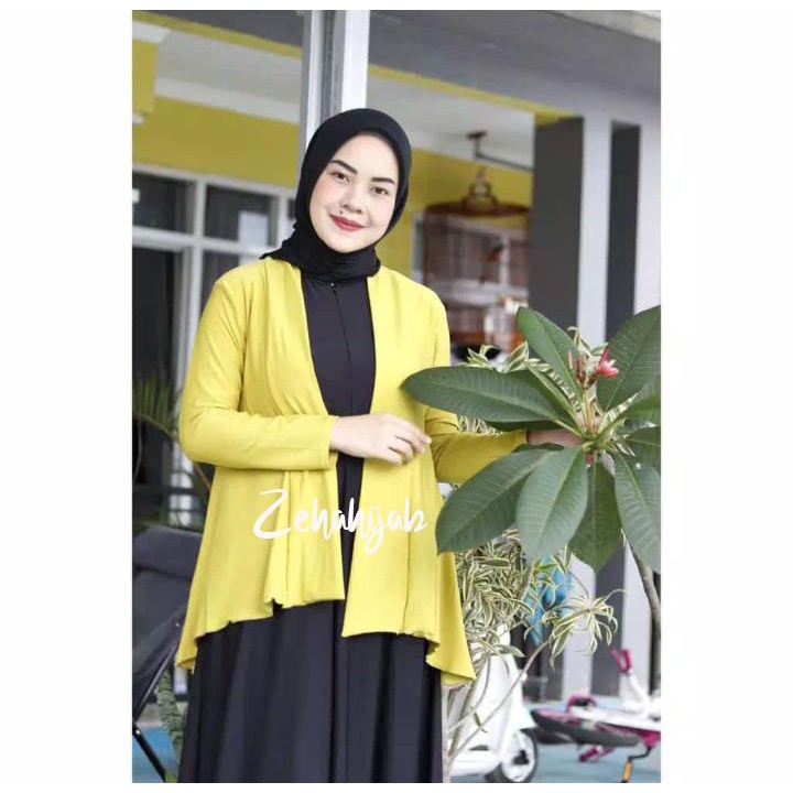 Cardigan Wanita Kekinian Bahan Jersey / Kardigan Wanita Terbaru 2021