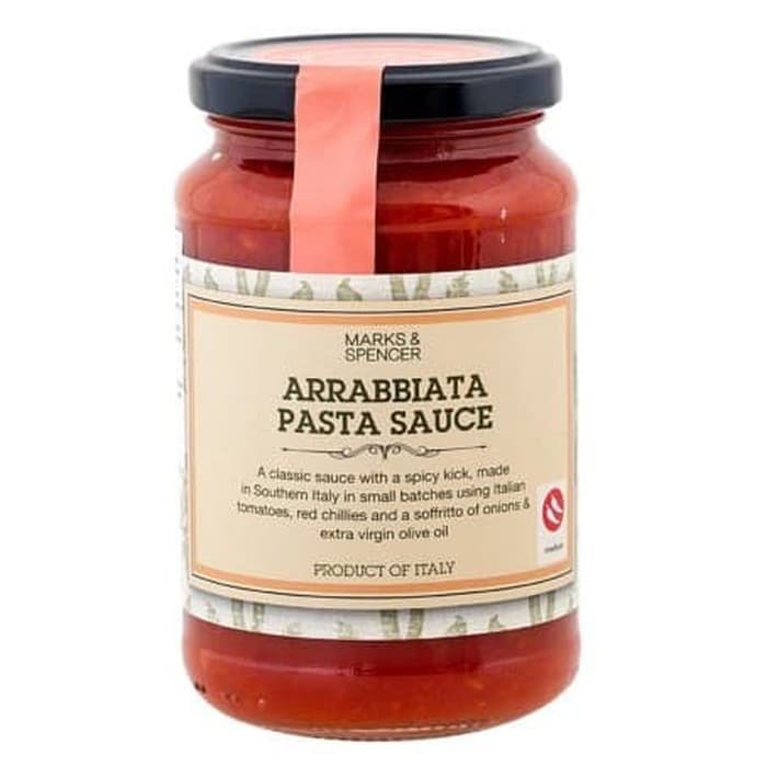 

M&S Marks Spencer Arrabbiata Pasta Tomato Sauce Saus Tomat Spaghetti Cabe Pedas Hot Spicy Italian