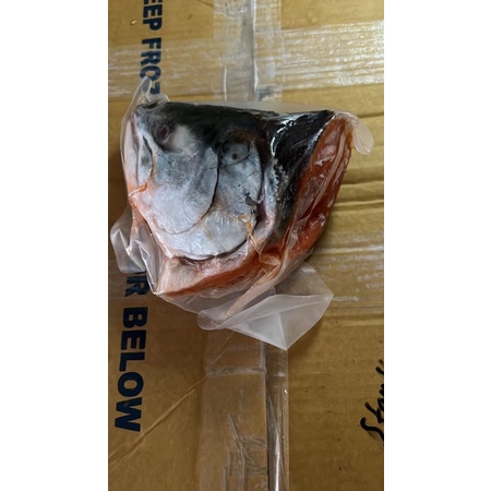 

salmon head / kepala salmon frozen
