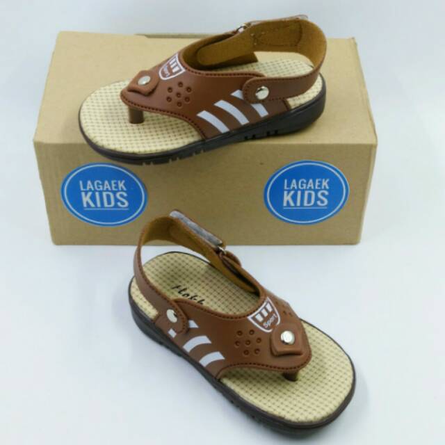 Sepatu Sendal Jepit Anak ADIDAS 1 2 3 Tahun COKLAT
