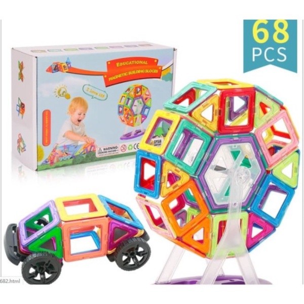 

Mainan MAGFORMERS Mini - 68 Pcs All Magnetic Building Blocks Diskon