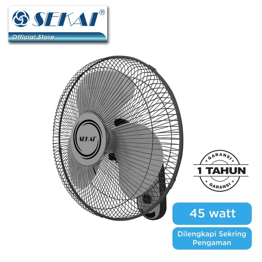 KIPAS ANGIN DINDING 16 INCH SEKAI WF-1626 WALL FAN SEKAI 16 INCH KIPAS ANGIN SEKAI