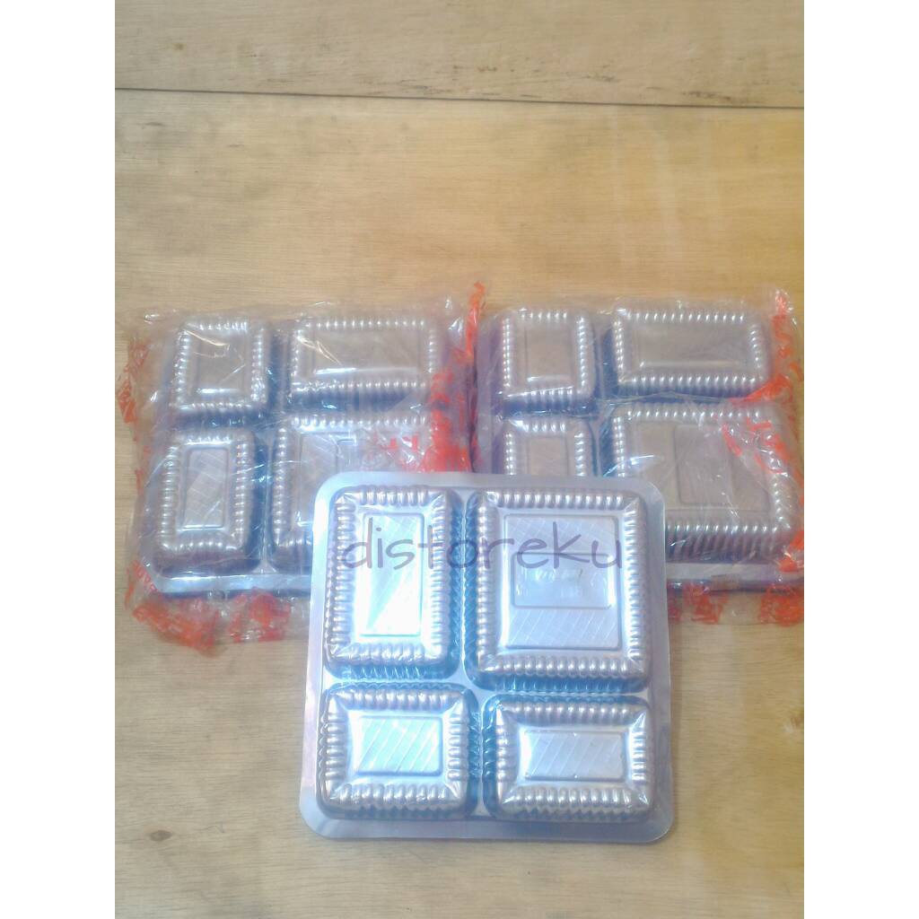 50Pcs MIKA DALAMAN DUS NASI CATERING 18x18 MIKA BOX KATERING MIKA MEGA T18