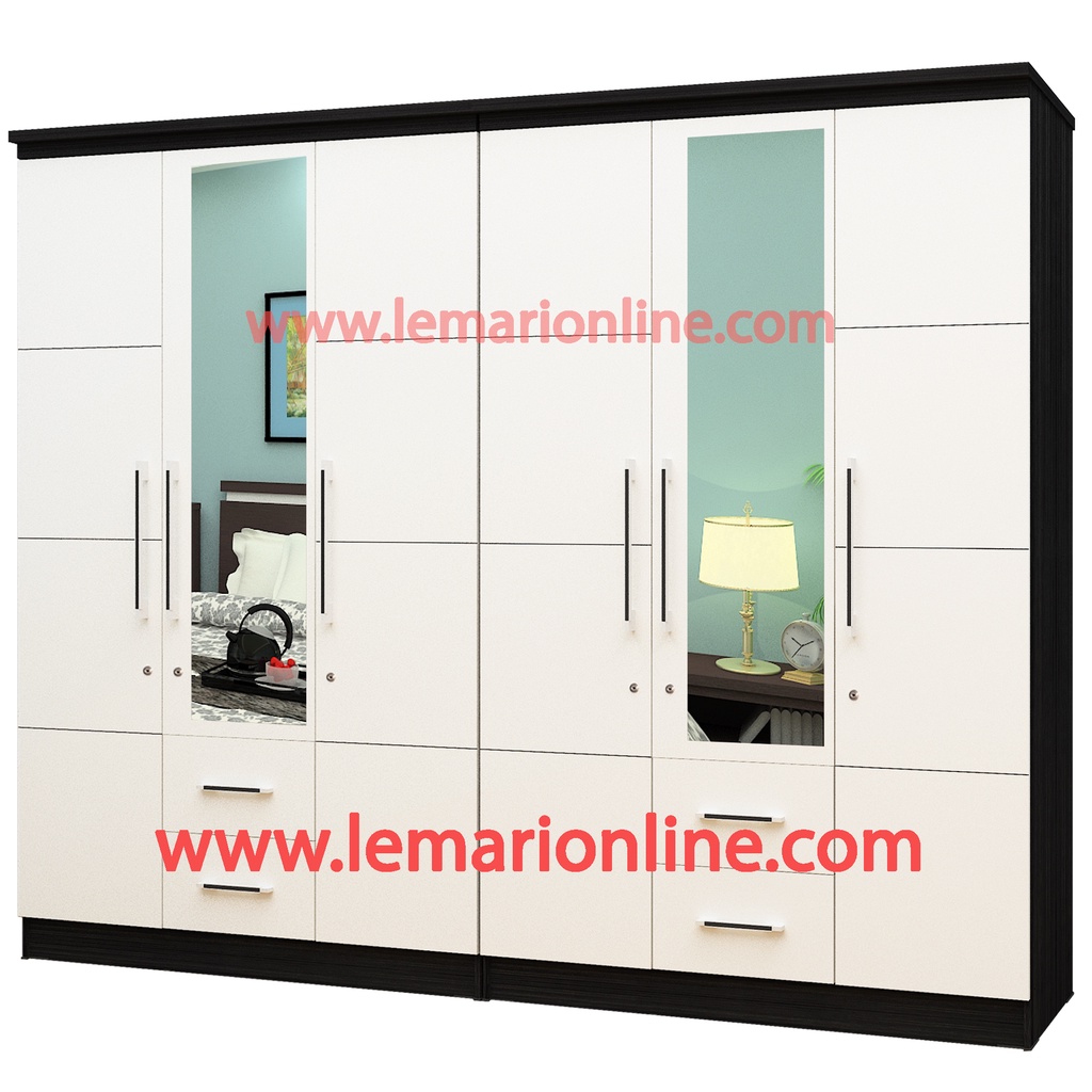 Lemari Pakaian 6 Pintu (Graver Edition)