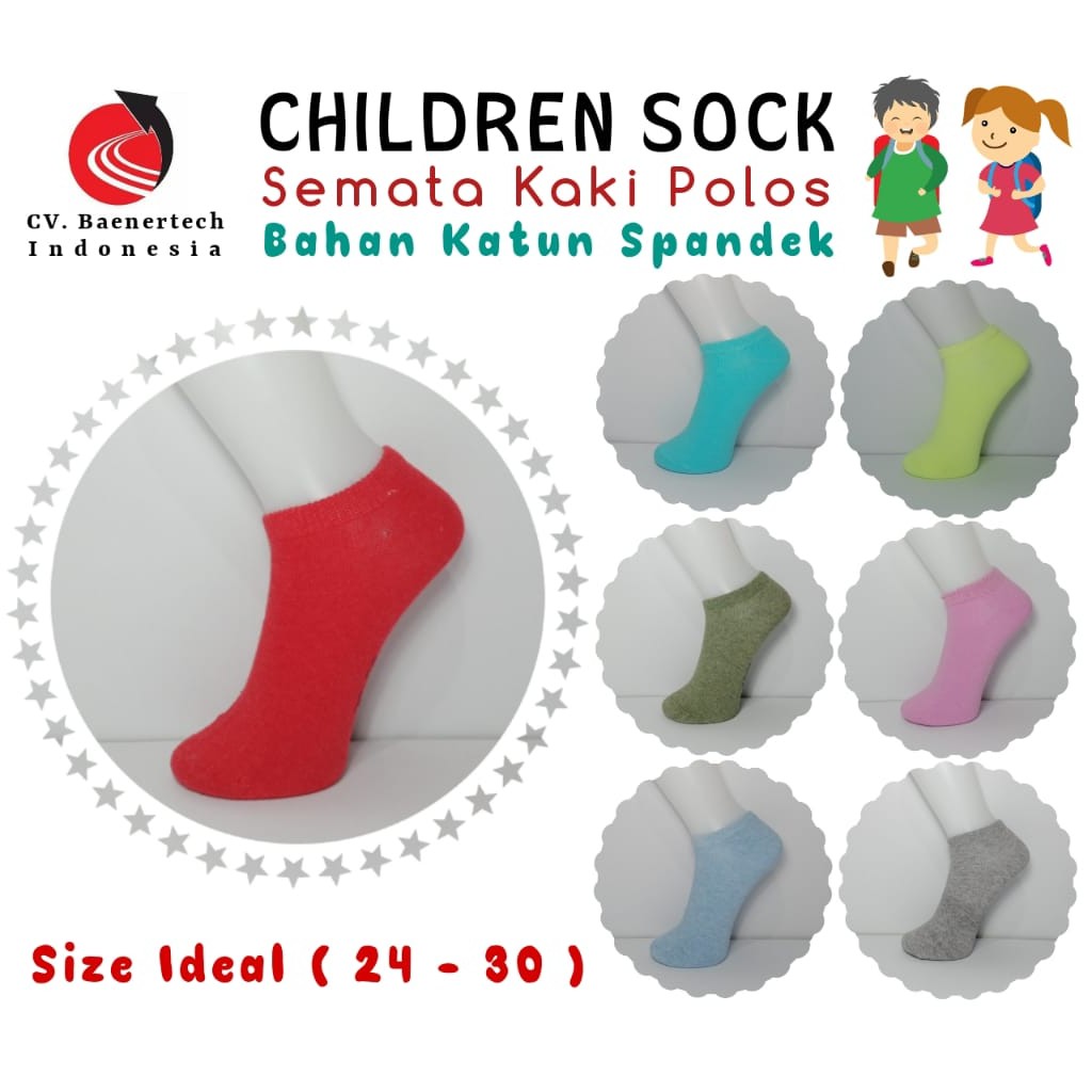 (POLOS) Kaos Kaki Mata Kaki Anak Cewek Cowok/Kaos Kaki Ankle Cute Cildren