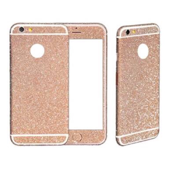 Glitter sticker 5 warna 1 - iPhone 5 6 7 plus - Samsung