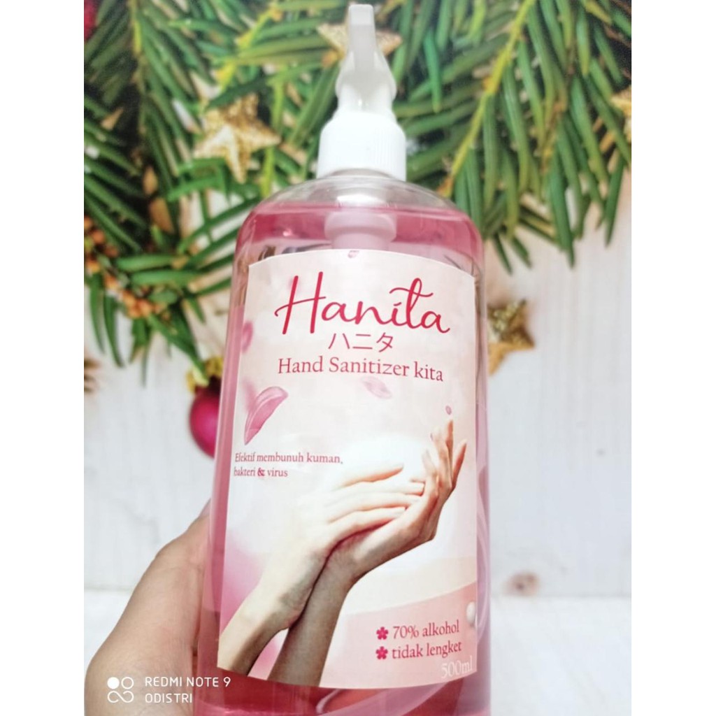 Hand Sanitizer Hanita Cair 500 ML -  Cepat Menyerap dan Tidak Lengket dikulit