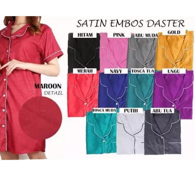 ☎ Piyama Daster Satin Embos - Piyama Daster ➳