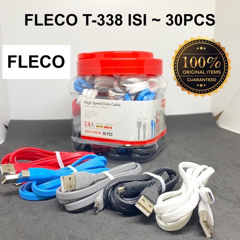 PROMO KABEL DATA FLECO MICRO T338 PERTOPLES ISI 30PCS