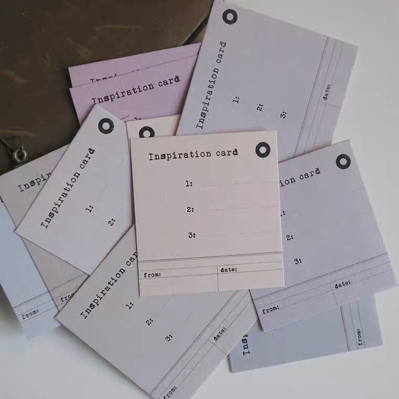 

X.S. Inspiration Card Letterpress Journal