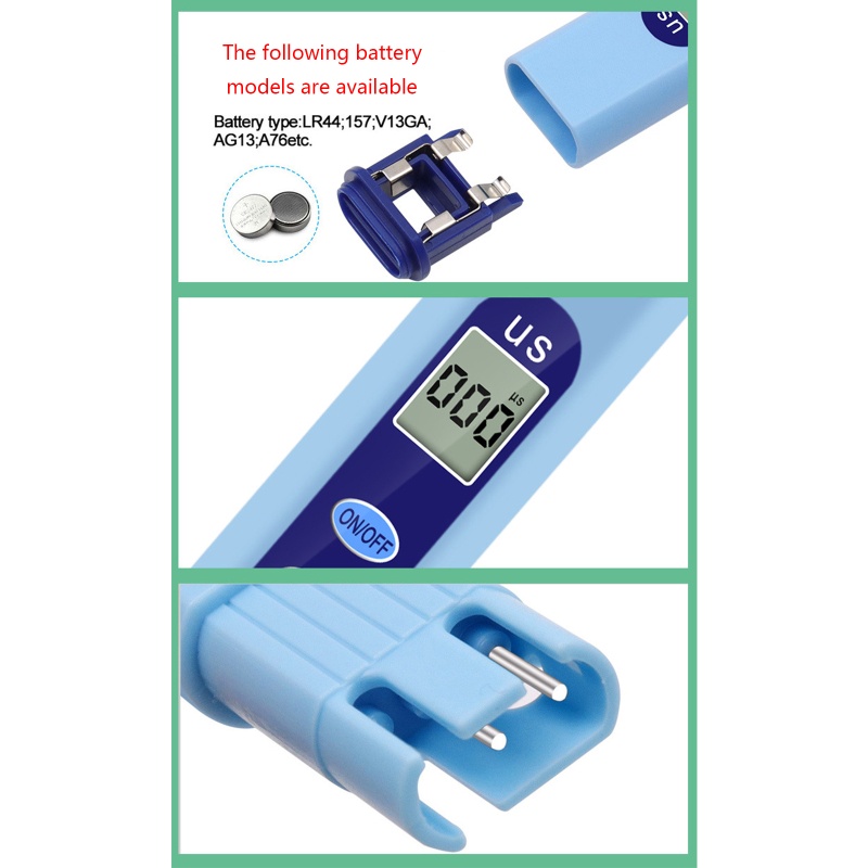 Kiss Tester Konduktivitas Listrik Portable Pen Type Digital TDS EC Meter Untuk Air