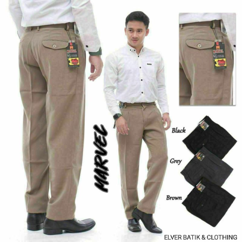 CELANA BAHAN CELANA FORMAL KERJA KANTOR