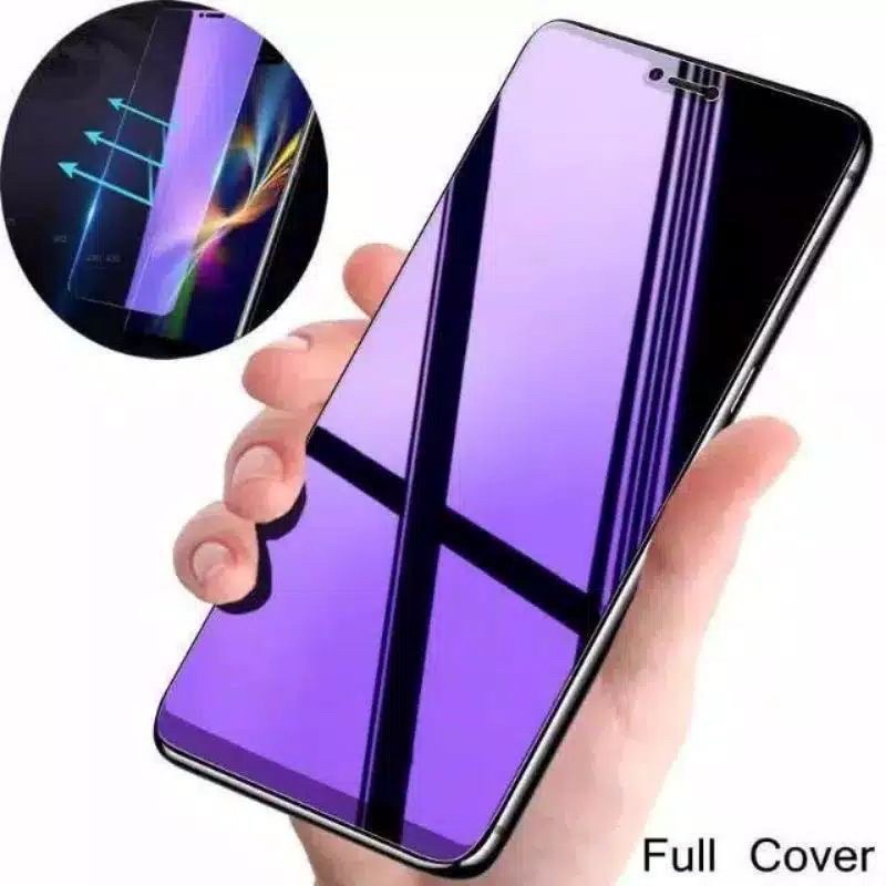 Tempered Glass Blue Anti Radiasi Asus Zenfone Max Pro M1 / Max Pro M2 Tg Blue Light Anti Radiasi / Full Layar / Pelindung Layar / Screenguard