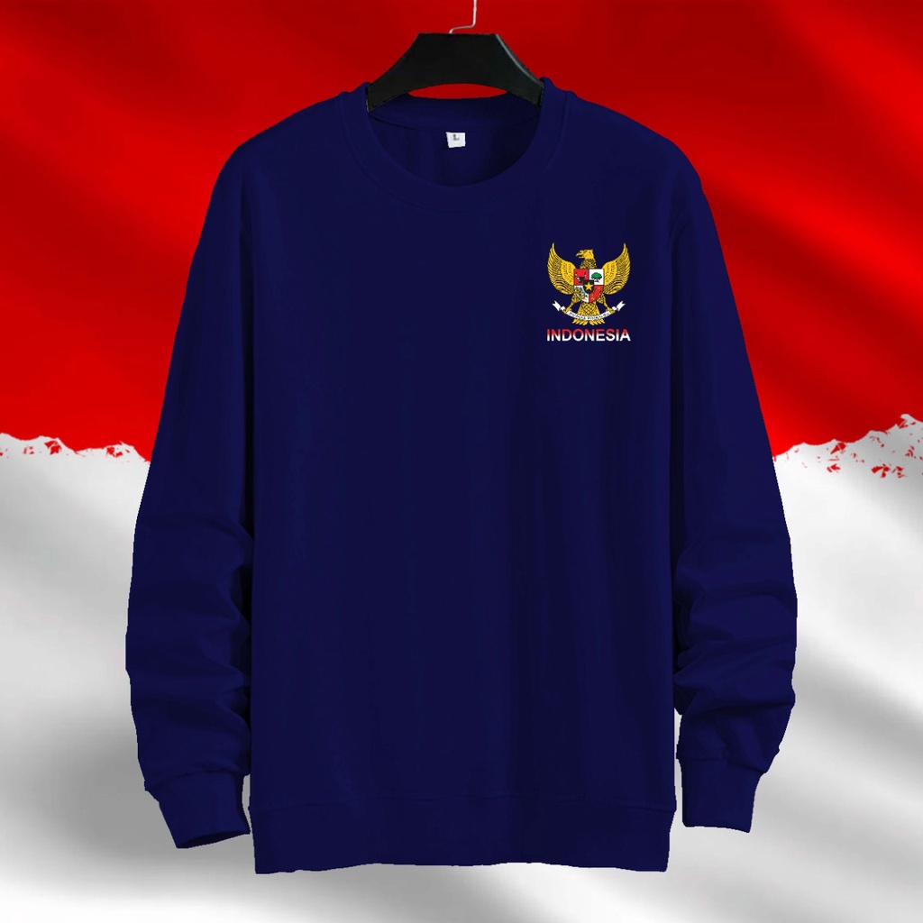 SWEATER UNISEX ( PRIA DAN WANITA ) SWEATER JUMBO, LOGO GARUDA INDONESIA