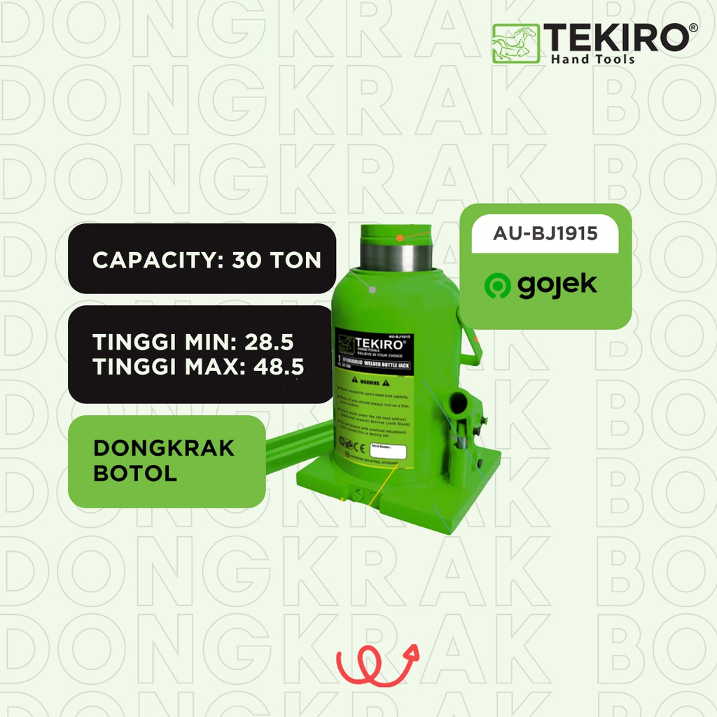 TEKIRO DONGKRAK BOTOL 30 TON