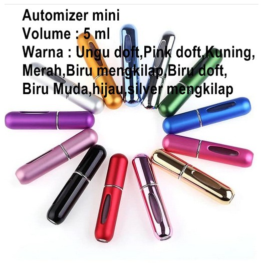 Automizer Spray botol parfum 5 ml