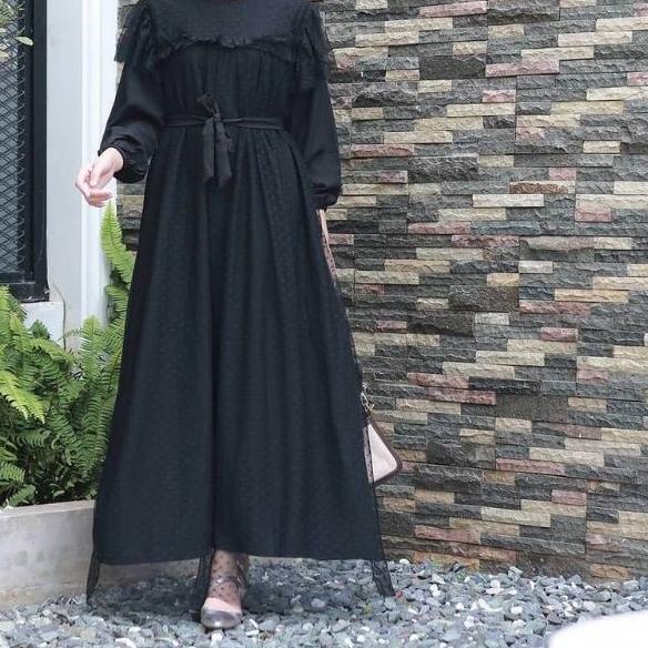 ✫ ELMIRA DRESS WANITA / DRESS / FASHION MUSLIM / GAMIS POLOS / GAMIS PESTA / GAMIS TERLARIS ♩