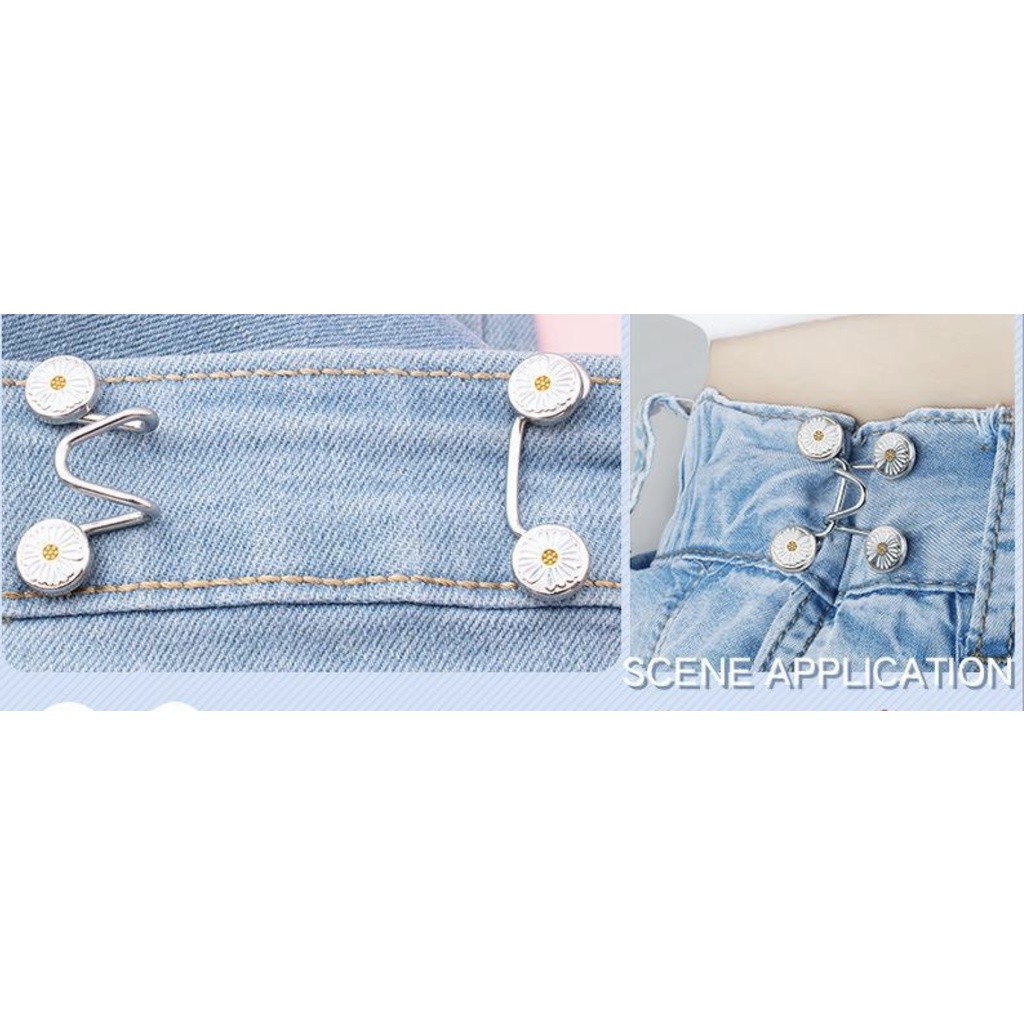 Kancing Kait Jeans Gesper Denim / Kancing Pinggang Mengurangi Mengecilin Lingkar Celana ( bisa dilepas ) ACC08