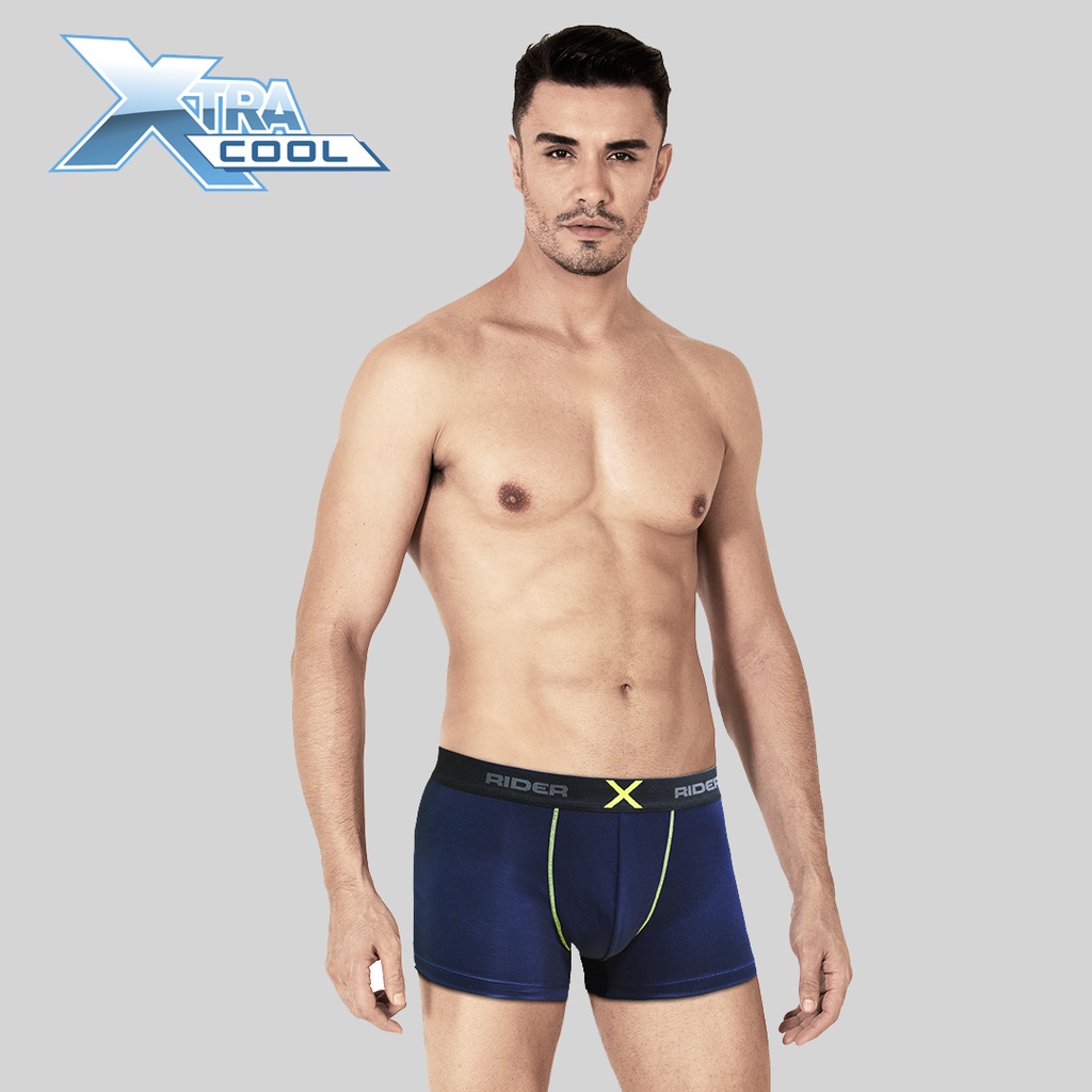 Rider Xtracool R880B Celana Dalam Pria Boxer Isi 2 Pcs, Mix