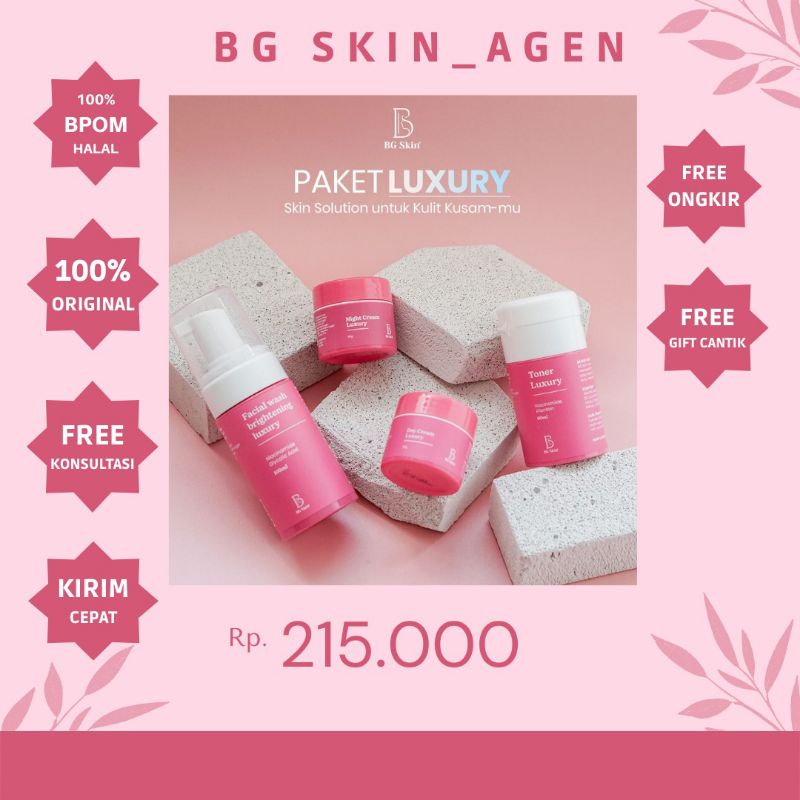 BG SKIN Paket Luxury BG SKIN Paket Acne BG SKIN Paket Ultimate BG SKIN Paket Brightening Pink BG SKI