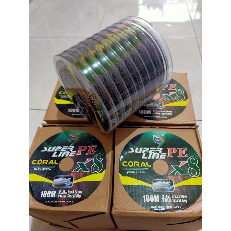 PE X8 orca super line warna single