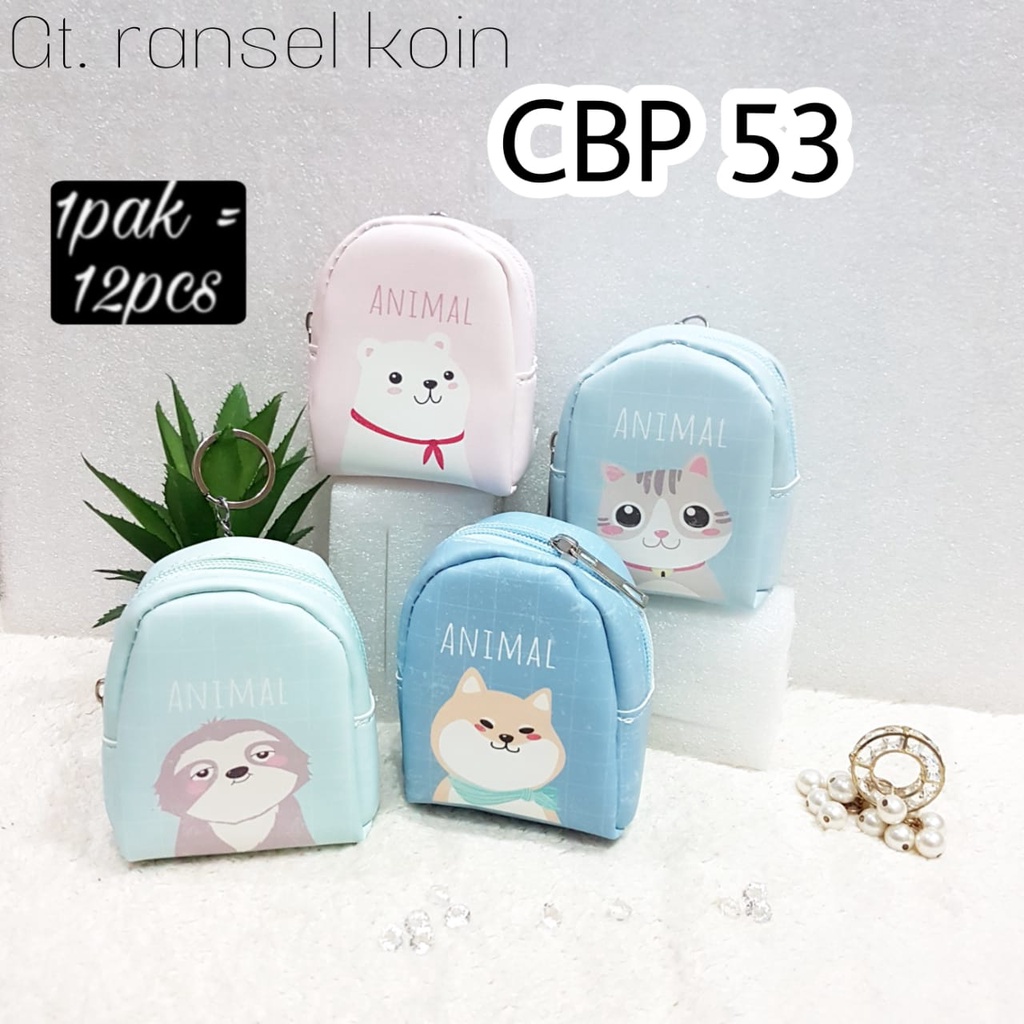 dompet koin ransel tas mini gantungan kunci CBP53 animal