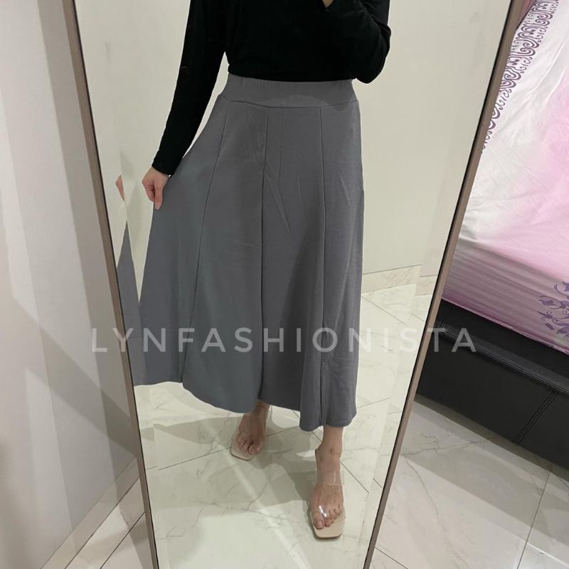 LYNFASHIONISTA-ROK PANJANG WANITA MUSLIM BAHAN WEDGES TEBAL MURAH/888