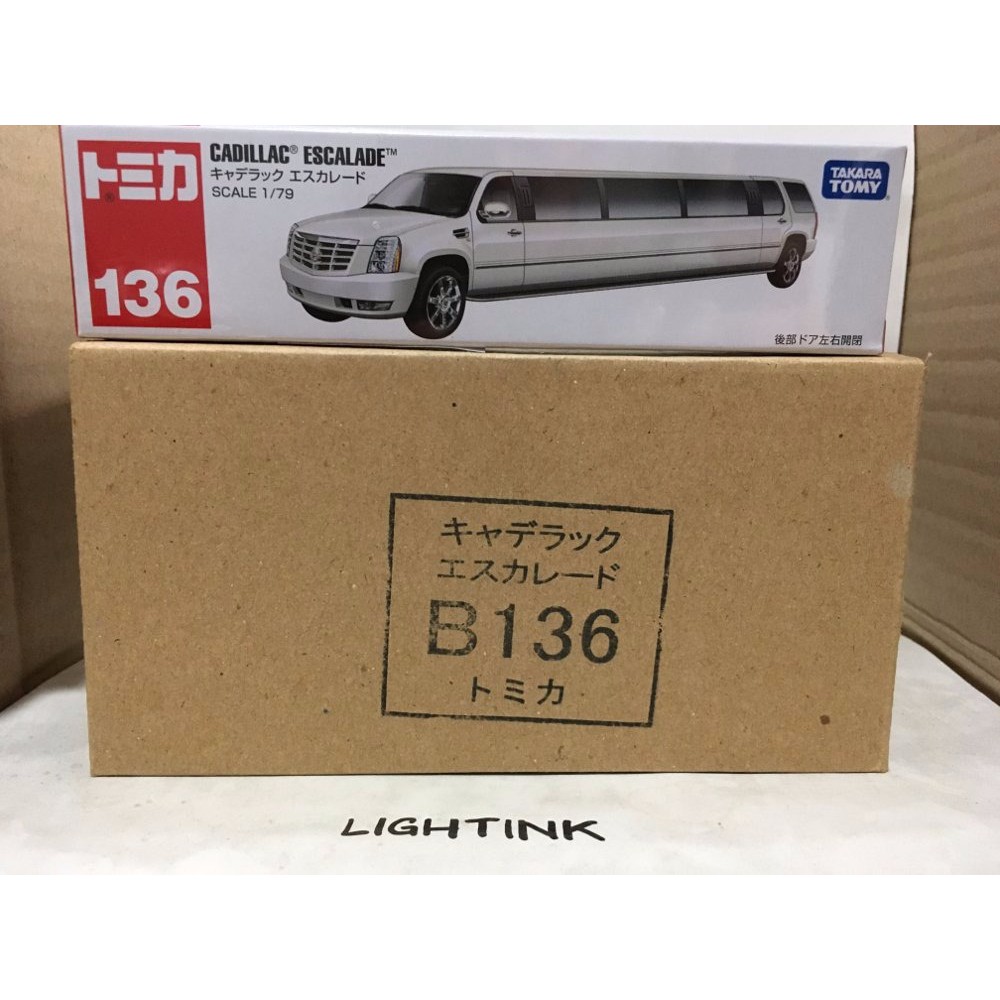 Tomica Reguler Long no 136 Cadillac Escalade putih