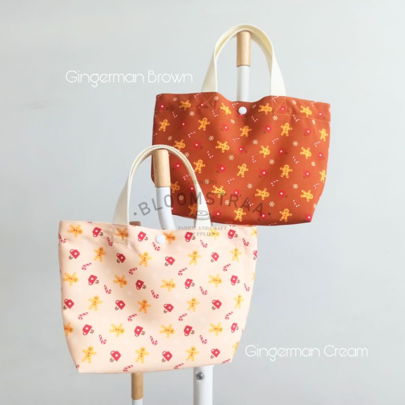 [THYME] Tas Hampers Christmas Edition Goodie Tote Bag Natal 30x20x10cm