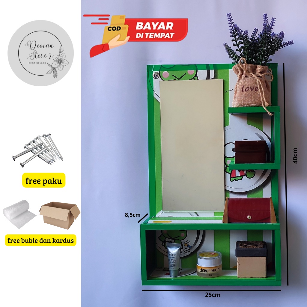 RAK KOSMETIK || RAK KOSMETIK CERMIN || RAK KOSMETIK ELEGAN || RAK KOSMETIK MINIMALIS || RAK KOSMETIK