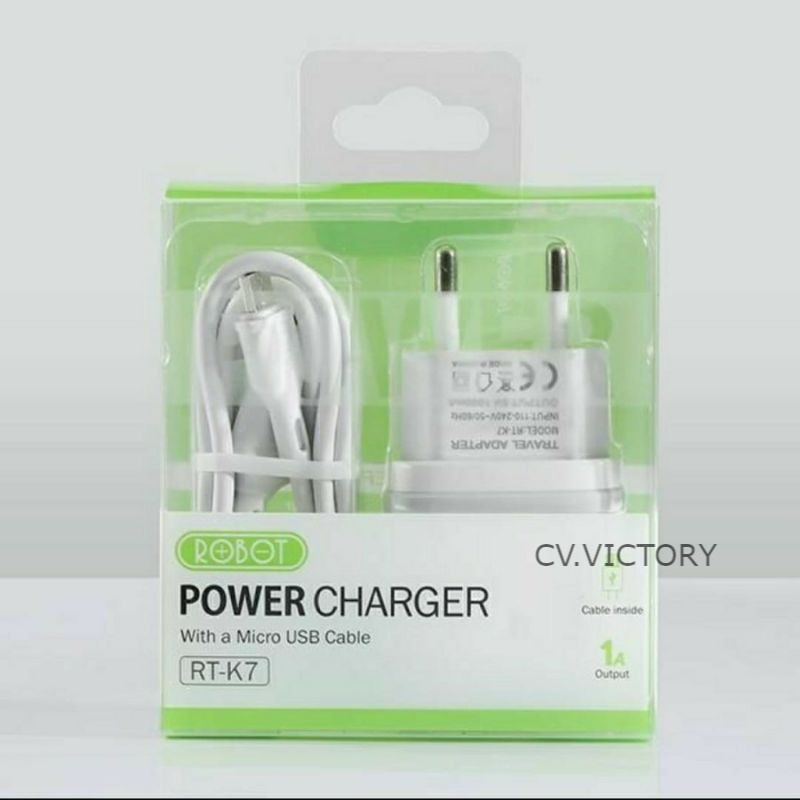 Adaptor Charger HP / Tensimeter Micro USB Original Robot Bonus Kabel