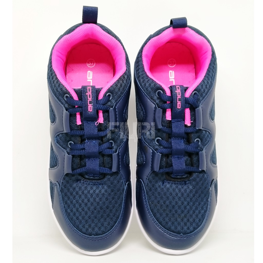 FIURI - ANDO ORIGINAL - VIU 37-40 NAVY PINK - SEPATU SNEAKERS SPORT KANVAS SOL KARET ANAK PEREMPUAN - SEPATU KETS FASHION TRENDY WANITA DEWASA - SEPATU OLAHRAGA LARI FITNES SENAM KERJA KULIAH BERTALI CEWEK MURAH PROMO DISKON BONUS KAOS KAKI