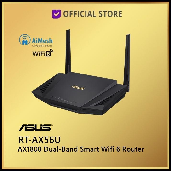 Asus Rt-Ax56U Wifi 6 Dual-Band Router Ax1800 With Aimesh Rtax56U