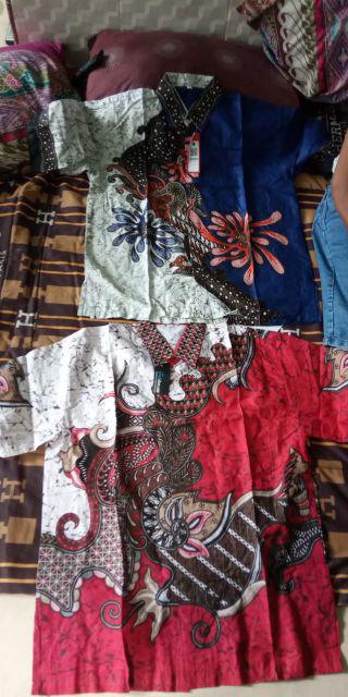 Trolistore Grosir Kemeja Batik Pria Cowok Motif Leak Pjg Lengan Panjang