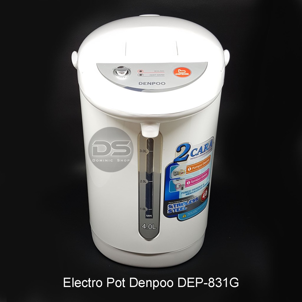 NEW MODEL Termos  Listrik  Denpoo 4 Liter DEP 831G Electro 