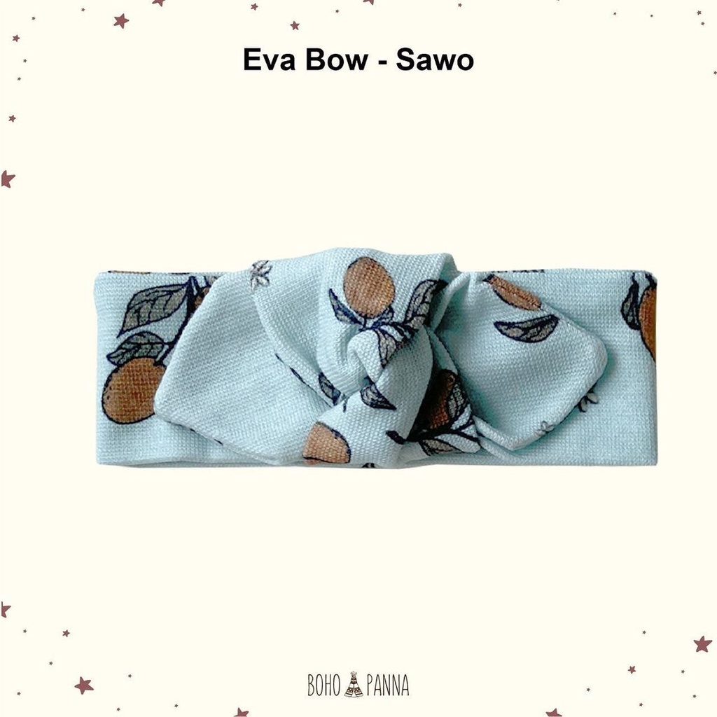 BOHOPANNA Eva Bow Print  Bandana Pita Bayi Motif