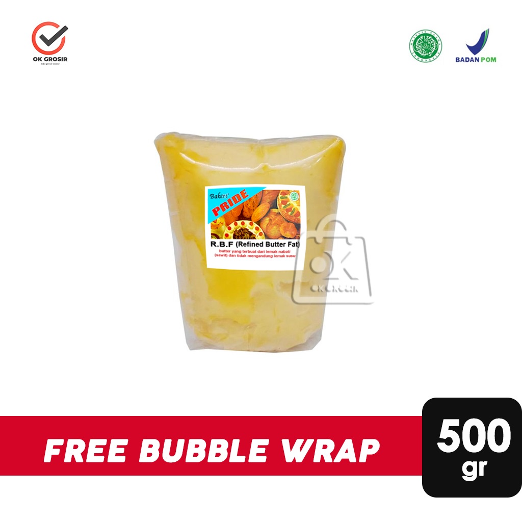 

Baker's Pride RBF / Refined Butter Fat / Mentega Nabati (500 gr)