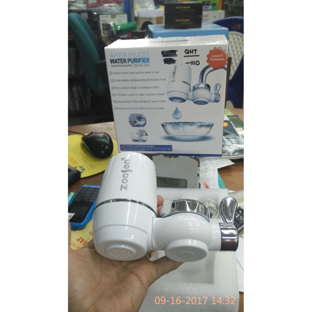 Filter Kran Air / Water Purifier ZooSen Langsung Pasang di Kran Air