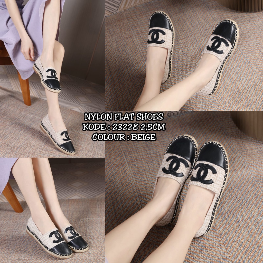 NYLON FLAT  SHOES  23228